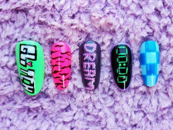 NCT Dream - Glitch Mode Inspired Nails